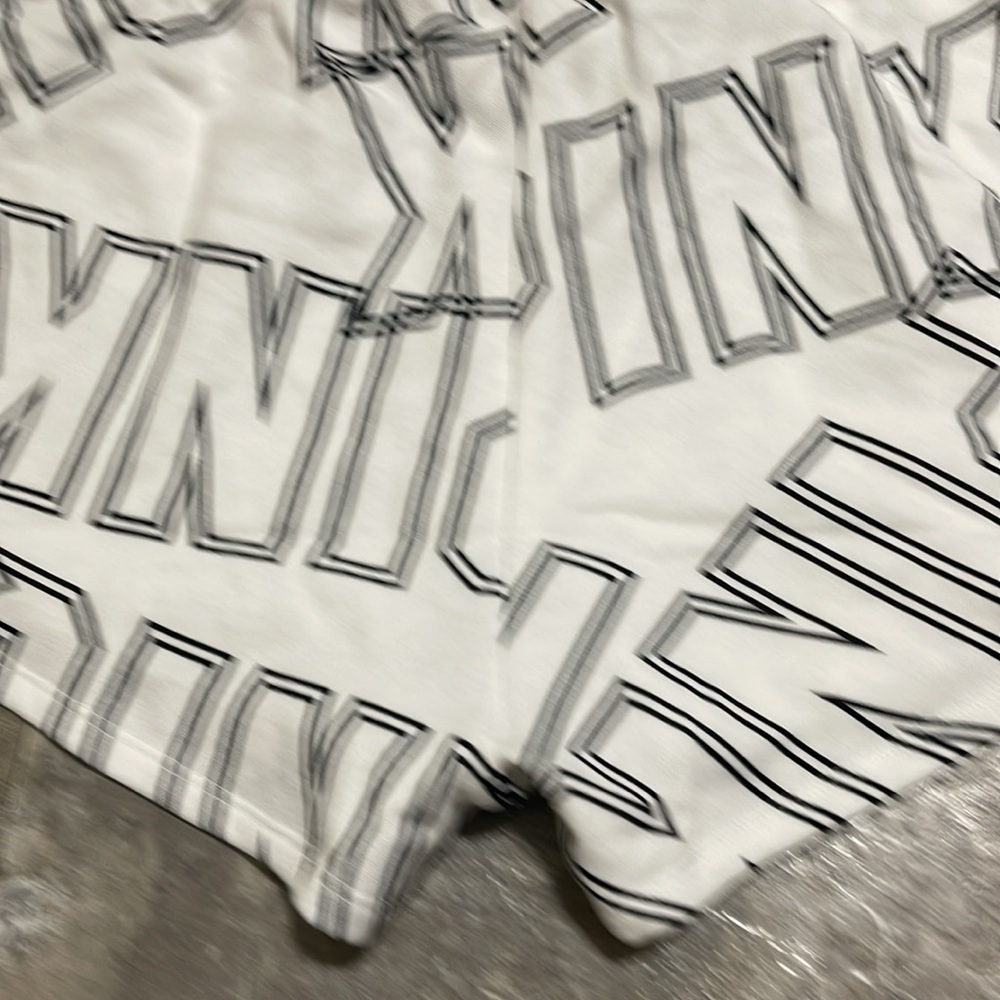 PINK Victoria’s Secret NWOT PINK logo black and white drawstring shorts small - Picture 6 of 13